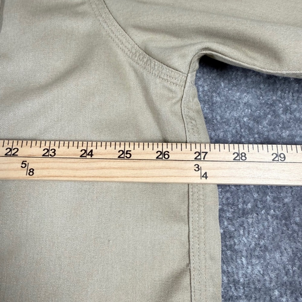 Carhartt Shirt Mens 2XL Beige Twill Long Sleeve Button Down Work Vintage Classic - Picture 4 of 6